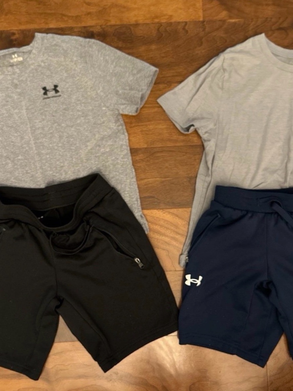 Under Armour Boys' Active Shorts in Black and Navy